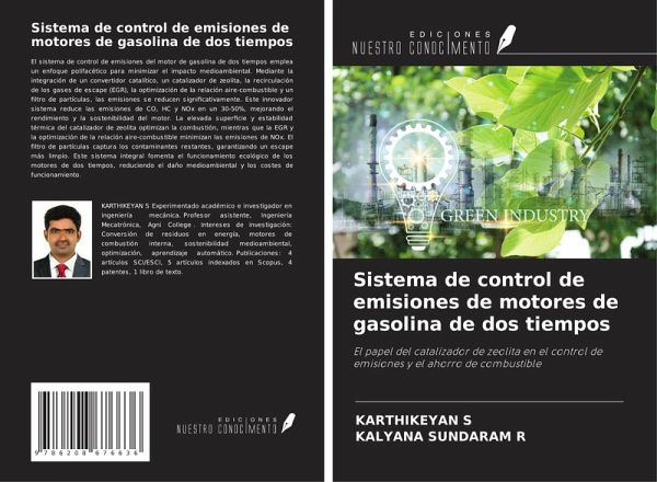 Sistema de control de emisiones de motores de gasolina de dos tiempos Sistema de control de emisiones de motores de gasolina de dos tiempos
