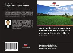 Cover Qualité des semences des variétés de riz en fonction des conditions de culture