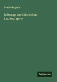 Beitraege zur Baktrischen Lexikographie Beitraege zur Baktrischen Lexikographie