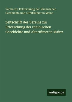 Cover Zeitschrift des Vereins zur Erforschung der rheinischen Geschichte und Altertümer in Mainz