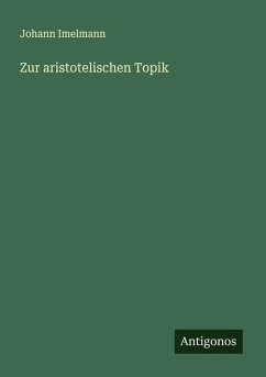 Cover Zur aristotelischen Topik