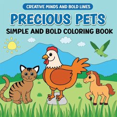 Cover Precious Pets Simple and Bold Coloring Book