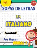 SOPA DE LETRAS EN ITALIANO PARA MAYORES - GENIAL! VOL.1 - DELTA CLASSICS