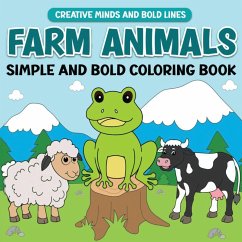 Cover Farm Animals Simple and Bold Coloring Book