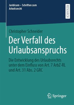 Cover Der Verfall des Urlaubsanspruchs (eBook, PDF)