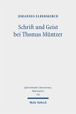 Schrift und Geist bei Thomas Müntzer (eBook, PDF)