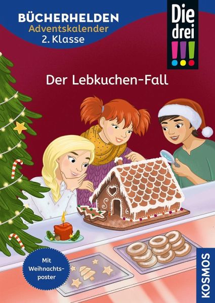 Die drei !!!, Bücherhelden 2. Klasse, Adventskalender, Der Lebkuchen-Fall   (Mängelexemplar) Die drei !!!, Bücherhelden 2. Klasse, Adventskalender, Der Lebkuchen-Fall   (Mängelexemplar)