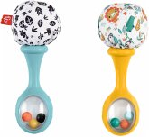 Fisher-Price Babys Rumba-Rasseln Spielzeug, 2er-Set für Babys ab 3 Monaten, ko