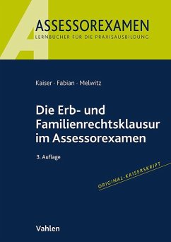 Cover Die Erb- und Familienrechtsklausur im Assessorexamen