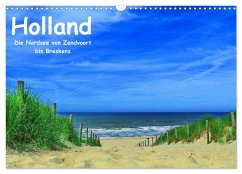 Cover Holland - Die Nordsee von Zandvoort bis Breskens (Wandkalender 2026 DIN A3 quer), CALVENDO Monatskalender