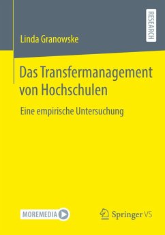 Cover Das Transfermanagement von Hochschulen