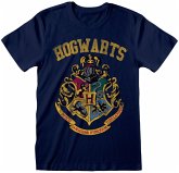 Harry Potter - Hogwarts Faded Crest T- Shirt X Large