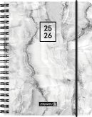 BRUNNEN Schülerkalender (2025/2026) "Grey Marble", 2 Seiten = 1 Woche, A6, 208 Seiten, PP-Umschlag, grau BRUNNEN Schülerkalender (2025/2026) "Grey Marble", 2 Seiten = 1 Woche, A6, 208 Seiten, PP-Umschlag, grau