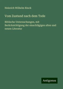 Vom Zustand nach dem Tode - Rinck, Heinrich Wilhelm