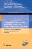 Information and Communication Technologies in Education, Research, and Industrial Applications (eBook, PDF)