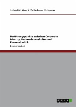 Cover Berührungspunkte zwischen Corporate Identity, Unternehmenskultur und Personalpolitik