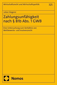 Cover Zahlungsunfähigkeit nach § 81b Abs. 1 GWB (eBook, PDF)