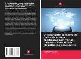 O isolamento conserva os dados da nuvem codificados com várias palavras-chave e com classificação ascendente