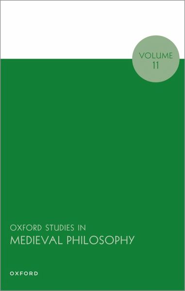 Oxford Studies in Medieval Philosophy Oxford Studies in Medieval Philosophy