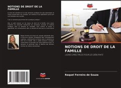 Cover NOTIONS DE DROIT DE LA FAMILLE
