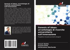 Cover Genesis of ideas: un'antologia di ricerche universitarie sull'innovazione