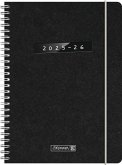 BRUNNEN Schülerkalender (2025/2026) "Monochrome", 2 Seiten = 1 Woche, A5, 208 Seiten, Naturkarton-Umschlag, schwarz BRUNNEN Schülerkalender (2025/2026) "Monochrome", 2 Seiten = 1 Woche, A5, 208 Seiten, Naturkarton-Umschlag, schwarz