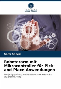 Cover Roboterarm mit Mikrocontroller für Pick-and-Place-Anwendungen