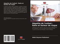 Cover Hépatite de l'enfant : Ratio et facteur de risque