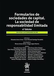 Cover Formularios de sociedades de capital. La sociedad de responsabilidad limitada 4ª Edición