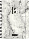 BRUNNEN Schülerkalender (2025/2026) "Grey Marble", 2 Seiten = 1 Woche, A5, 208 Seiten, PP-Umschlag, grau BRUNNEN Schülerkalender (2025/2026) "Grey Marble", 2 Seiten = 1 Woche, A5, 208 Seiten, PP-Umschlag, grau