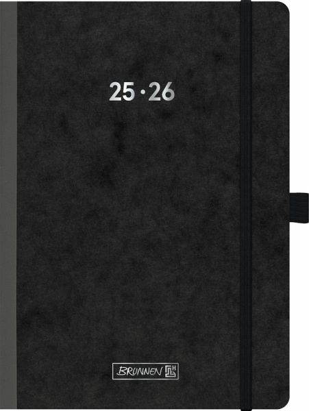 BRUNNEN Schülerkalender (2025/2026) FACT!plus, 2 Seiten = 1 Woche, A5, 208 Seiten, Karton-Umschlag, schwarz BRUNNEN Schülerkalender (2025/2026) FACT!plus, 2 Seiten = 1 Woche, A5, 208 Seiten, Karton-Umschlag, schwarz