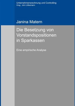 Cover Die Besetzung von Vorstandspositionen in Sparkassen (eBook, PDF)