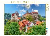 CALVENDO Puzzle Burg Hohnstein in der Sächsischen Schweiz   2000 Teile Lege-Größe 90x67cm Foto-Puzzle für glückliche Stu