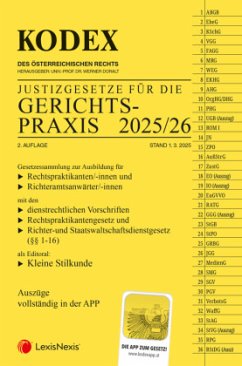 Cover KODEX Gerichtspraxis 2025/26 - inkl. App