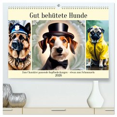 Cover Gut behütete Hunde (hochwertiger Premium Wandkalender 2026 DIN A2 quer), Kunstdruck in Hochglanz