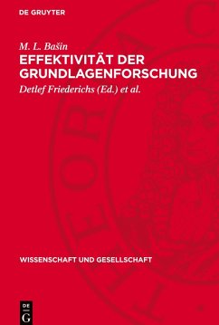 Effektivität der Grundlagenforschung Cover Effektivität der Grundlagenforschung