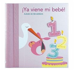 Cover ¡Ya viene mi bebé!: Álbum de recuerdos. Rosa