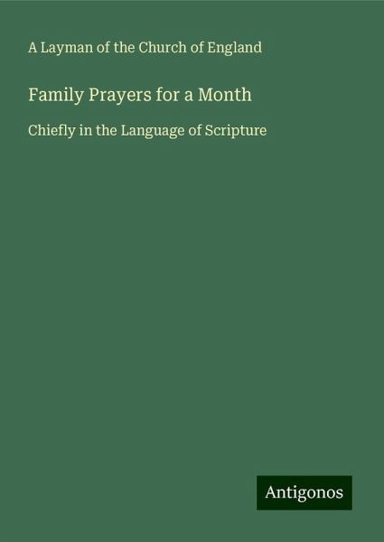 Family Prayers for a Month