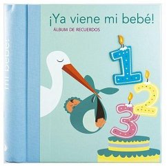 Cover ¡Ya viene mi bebé!: Álbum de recuerdos. Azul