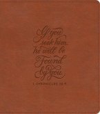 ESV Journaling Study Bible (Trutone, English Saddle, 1 Chronicles 28:9 Design) ESV Journaling Study Bible (Trutone, English Saddle, 1 Chronicles 28:9 Design)