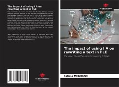 The impact of using I A on rewriting a text in FLE - MEGHEZZI, Fatima
