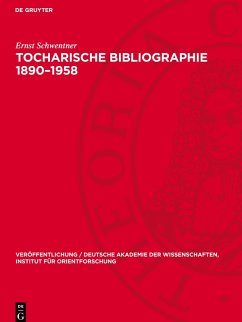 Cover Tocharische Bibliographie 1890-1958