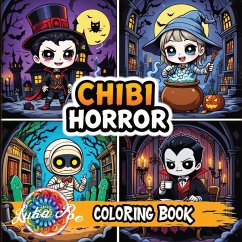 Cover Chibi Coloring Book Horror