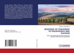 Cover RESPONSE OF FENUGREEK TO PHOSPHORUS AND SULPHUR