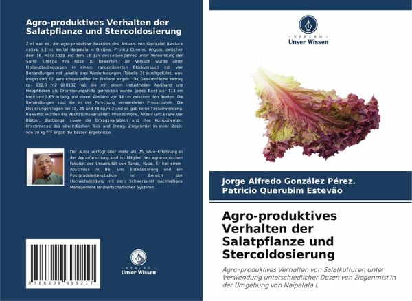 Agro-produktives Verhalten der Salatpflanze und Stercoldosierung Agro-produktives Verhalten der Salatpflanze und Stercoldosierung