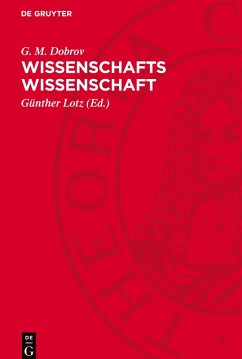 Cover Wissenschafts Wissenschaft