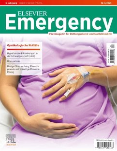 Cover ELSEVIER Emergency. Gynäkologische Notfälle. 3/2025: Fachmagazin für Rettungsdienst und Notfallmedizin