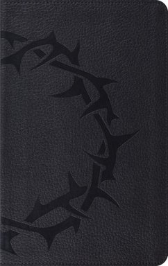 Cover ESV Thinline Bible, Red Letter (Trutone, Charcoal, Crown Design)