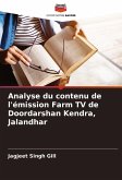 Analyse du contenu de l'émission Farm TV de Doordarshan Kendra, Jalandhar