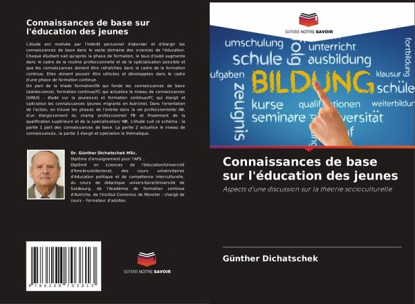 Connaissances de base sur l'éducation des jeunes Connaissances de base sur l'éducation des jeunes